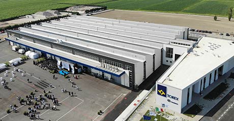 Inaugurazione del nuovo stabilimento TOREX a San Prospero, Modena, Italia